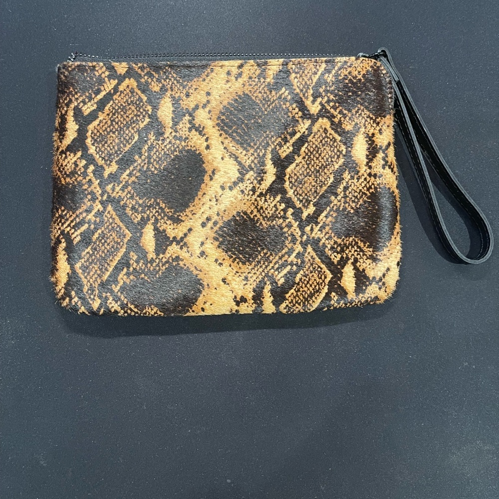 Patricia Nash Cassini Wristlet Python Haircalf - image 1